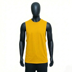 Canotte da uomo personalizzate in cotone stile <span class=keywords><strong>rock</strong></span>, taglie forti, per corsa, palestra e bodybuilding, senza maniche - Product Image 4