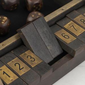 Accessoires de jeu, dés en bois de forme carrée et boîte de jeu de puzzle numérotée pour bars, clubs, décoration de table, respectueux de l'environnement - Product Image 3