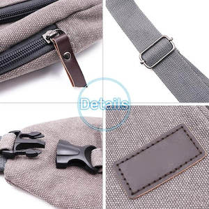 Sacs à bandoulière classiques de luxe pour hommes, vente chaude, personnalisables en usine avec logo OEM, sacoche de poitrine de bonne qualité avec fermeture à glissière - Product Image 5