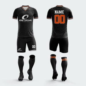 Shorts de football unisexes personnalisés avec logo, 100 % polyester respirant, séchage rapide, antibactérien, ensemble pour adultes, service OEM - Product Image 1