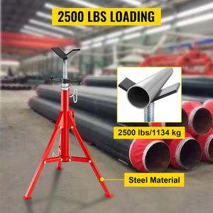 Soporte de tubo en V, altura ajustable de 28 a 52 pulgadas, plegable y portátil, capacidad de 2500 lb, abrazaderas para tubos de 1/2 a 12 pulgadas - Product Image 5