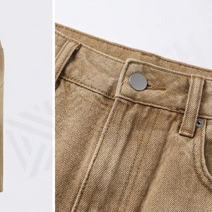 Pantalones Cortos de Mezclilla Holgados y Extra Grandes para Hombre, Estilo Vintage 2024, Tejido Denim, Corte Holgado, Casual, Moderno, Cómodo, Duradero, Nuevo - Product Image 3