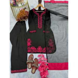 Haut de soirée et ensemble Plazzo pour femme de créateur avec tenue de soirée élégante Dupatta - Product Image 2