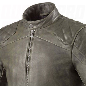 Classic Slim Fit Genuine Leather Motorcycle <b>Jacket</b> for Men Windproof <b>Biker</b> Racing Rider Protective Stylish Moto Outerwear - Product Image 5