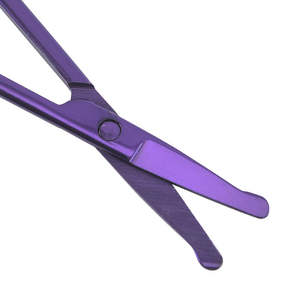 Ciseaux de beauté professionnels en acier inoxydable pour le nez et les sourcils avec lame incurvée et pointe acérée, manche en plastique sûr par ANAAIF - Product Image 4