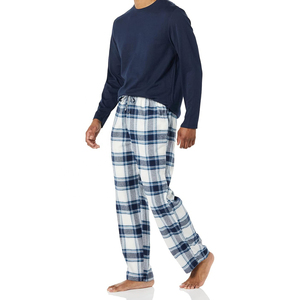 New Stylish <b>Men's</b> <b>Flannel</b> Canvas Trouser Pants Comfortable Nightwear <b>Pajamas</b> for Lounging Per Customer Demand - Product Image 1