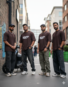 T-shirt en coton épais délavé style streetwear Rexfit Sports, personnalisable, effet soleil émaillé - Product Image 2