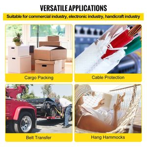 1053X3/4 \ "nastro di trazione in poliestere 2500 libbre corda piatta per qualsiasi condizione atmosferica funzioni variabili per la reggetta del cavo - Product Image 6