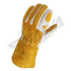 Guantes de Trabajo de Cuero Vacuno Resistentes y Reutilizables de Diseño Personalizado, Guantes de Seguridad de Alta Calidad - Product Image 1