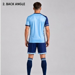 Soccer Uniform Professional <b>Athletic</b> Outfit Matching Soccer Jersey And Shorts Lightweight Breathable Material For Team Sports - Product Image 4