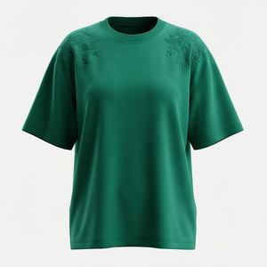 Nueva Llegada, Camisa de Oficina para Mujer, Primavera Otoño, Moda, Estampado Moderno, Vestido Informal para Dama, 240 g/m², 100% Algodón Satinado con Lentejuelas - Product Image 1