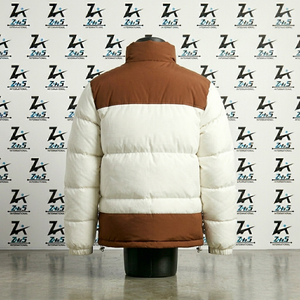 Men's Plus Size Quilted Puffer <b>Jacket</b> Stand Collar Zipper Closure Standard Winter Casual Loose Fit Solid Color Cotton <b>Sheep</b> <b>Skin</b> - Product Image 4