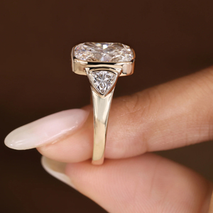 Women's 18K Solid Gold Rose Gold Plated Asscher Cut Diamond Engagement <b>Ring</b> Classic Geometric Style - Product Image 4