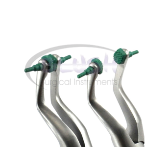 Pinzas para Retirar Coronas Dentales, Ortodoncia, Acero Inoxidable, con Punta de Goma, Instrumentos Quirúrgicos Manuales de Alta Calidad, Color Rosa - Product Image 6