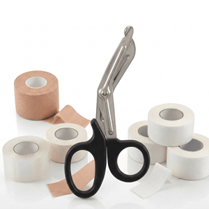 Ciseaux utilitaires de 7,5 pouces en acier inoxydable avec manche noir pour atelier et découpe générale - Product Image 1