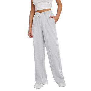 Pantalones Deportivos de Cintura Alta para Mujer, Pantalones Anchos con Bolsillos, Pantalones Holgados con Pierna Recta, Corte Ajustado 2026 - Product Image 2