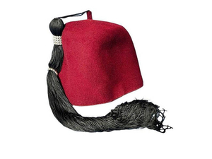 Gorro Fez Masónico Antiguo Vintage Shriners Zelzah con Borla Roja, Accesorio de Exhibición, Adorno de Fieltro Clásico 100% Lana, Casual para Exteriores - Product Image 3