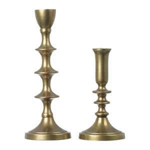 Modern Brass <b>Candlestick</b> Holder <b>Tall</b> Cylindrical Design Elegant Home Decoration Durable Metal Finish At Cheap Price - Product Image 2