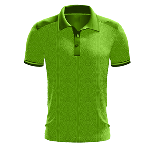 Polo à manches courtes pour homme, coupe ajustée, imprimé géométrique, polyester respirant, toutes saisons, haut de sport - Product Image 6