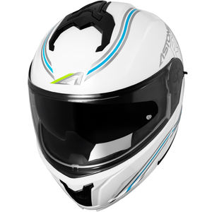 Cascos ASTONE Nuevo Modelo ROCKET GLOSS WHITE, Cascos Modulares Abatibles de Seguridad ABS RT7, Equipo para Motociclistas - Product Image 4