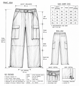 Pantalones Cargo Tácticos Negros para Hombre, Tejido de Poliéster Transpirable, Cintura Media, Pierna Recta, Múltiples Bolsillos, Cierre con Cordón - Product Image 6