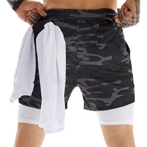 Lightweight Wholesale Price Men Solid Casual <b>Mid</b> Fleece Shorts Comfortable Elastic Eco-Friendly Quick Dry Breathable Drawstring - Product Image 2