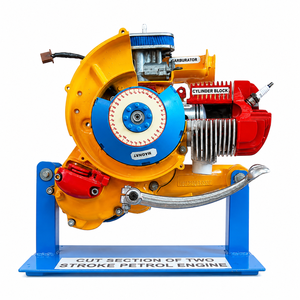 Moteur à essence monocylindre 2 temps |   Moteur de démonstration sectionné pour la formation, les tests et l'affichage éducatif - Product Image 1