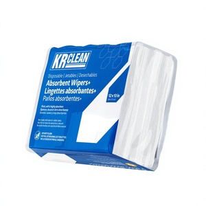 ผ้าเช็ดทำความสะอาดส่วนบุคคลสำหรับใช้ในครัวเรือน Krclean แบบนุ่ม เป็นมิตรกับสิ่งแวดล้อม ไม่ถักทอ ซึมซับดีเยี่ยม เกรดทางการแพทย์ ขนาด 300x330 มม. - Product Image 1