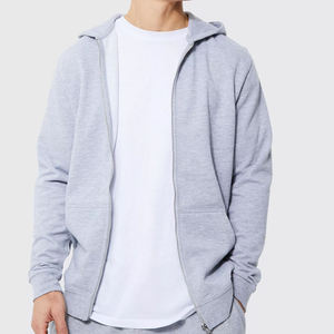 Customized Embroidered Fitness Wear <b>Zip</b> up Hoodie Custom Brand Logo Hot Sale Regular Fit Men's Fleece Hoodies Latest Style - Product Image 4