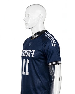 Maillot de sport personnalisé par sublimation, uniforme d'équipe Frogs, chemise athlétique à col en V, vêtements de football respirants et à séchage rapide - Product Image 6