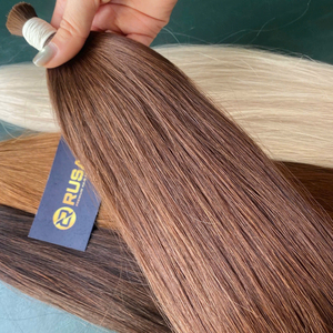 Extensiones de Cabello Virgen Vietnamita Rusa, Cabello Humano Liso y Sedoso, Mechones Suaves, Trama Única, Colores Disponibles - Product Image 2