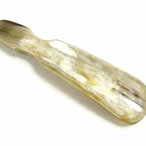 Luxury buffalo horn shoe handcrafted shoe horn curved design smooth polished finish durable footwear <b>helper</b> accessory - Product Image 1
