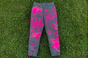Conjunto de Uniforme de Béisbol Transpirable de Poliéster para Hombre y Mujer, Jersey con Botones, Pantalones, Gorra, Guantes y Tacos, Negro y Rosa - Product Image 2