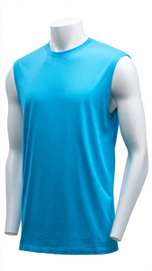 Débardeur de sport pour homme, coupe musclée, sans manches, pour fitness, entraînement, musculation, en polyester tricoté, couleur unie - Product Image 4
