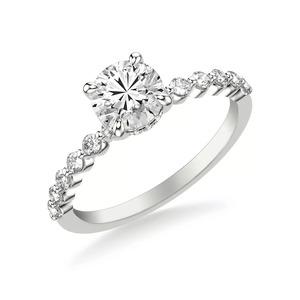 แหวนเพชร IGI Certified Lab Diamond ขนาด 1.50 กะรัต ทรงกลมคลาสสิค เจียระไนแบบบริลเลียนท์ สี E ความสะอาดระดับ VS1 สำหรับผู้หญิง ตัวเรือนทองคำขาว 14K - Product Image 2