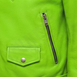 Chaqueta de cuero estilo motociclista para hombre NAI-0504B, abrigo elegante de marca, equipo de protección para motociclistas, color personalizable. - Product Image 5