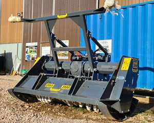 Heavy Duty Hydraulic Forestry Mulcher for Excavator Skid Steer Loader <b>Vegetation</b> Clearing Brush Cutting Wood Chipper Attachment - Product Image 3