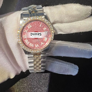 High Quality Luxury Moissanite Watch 48mm Dial 20mm Band Alloy Case Hip Hop Iced Out Style Pointer Dial for Gift - Product Image 2