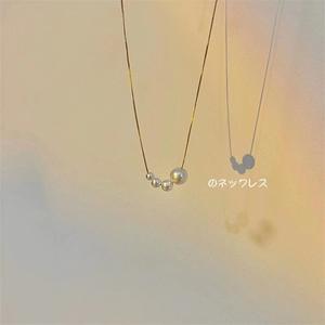 French Minimalist Temperament Natural Freshwater <b>Pearl</b> <b>Necklace</b> S925 Silver <b>Gold</b>-Plated Niche Design - Product Image 4