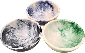 Handmade Carved Resin Salad Bowl Home Restaurant Party Use Customizable Size/Color/Shape Eco-Friendly Durable <b>Food</b> Grade - Product Image 2