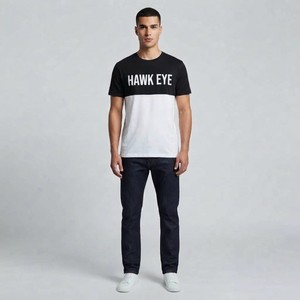 Camiseta de Hombre de Corte Regular en Poliéster/Algodón, de Alta Calidad, 220g, Lisa, para Impresión Personalizada, Antiarrugas - Product Image 4