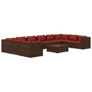 Conjunto de Muebles de Jardín Color Rojo Canela en Tono Marrón - Product Image 2