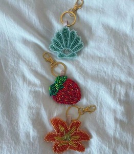 <b>Customized</b> Embroidery Seed Beaded Keychain Lightweight Keyring Luxury Charm For <b>Keys</b> Bag Gift Ethnic <b>Key</b> Holder Statement Piece - Product Image 1