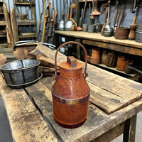 Boîtes de lait en métal antique personnalisées avec logo pyramidal d'amour Style gravé moderne fer aluminium laiton fonte modèle artisanat cadeau