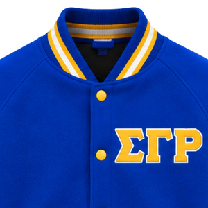 Chaqueta Bomber para Mujer Sigma Gamma Rho, Prenda Exterior Personalizada con Letras Griegas, Chaqueta de Moda Casual con Cierre Frontal, OEM ODM Venta al Por Mayor - Product Image 3