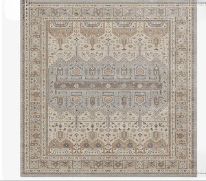 Carpet Rugs Factory Price 10x10 ft Handmade Cotton Persian Muted Area Rug High Design Floral Runner <b>Doormat</b> Set Home Decor - Product Image 3