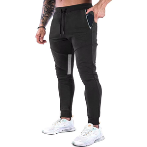 Pantalon de jogging formel pour homme en toile, taille élastique, avec poches, taille mi-haute, imperméable, respirant, coupe large - Product Image 4