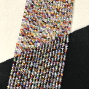 Cuentas Redondas Multifacéticas de 3.5mm, 100% Naturales, Certificadas por IGI, Grado AA, Piedras Multicolores, Multifuego, Gemas Vivaaz para Joyería - Product Image 1