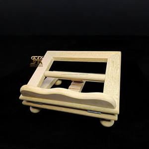 Support de livre pliable réglable en bois naturel écologique fait à la main pour bureau, table, étude, livres, Coran - Product Image 1