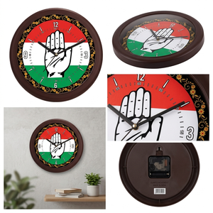 Horloge murale promotionnelle Desh Bhakti Leader, décoration personnalisée fierté indienne pour Thanksgiving et Noël - Product Image 2